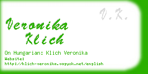 veronika klich business card